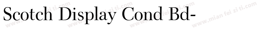 Scotch Display Cond Bd字体转换